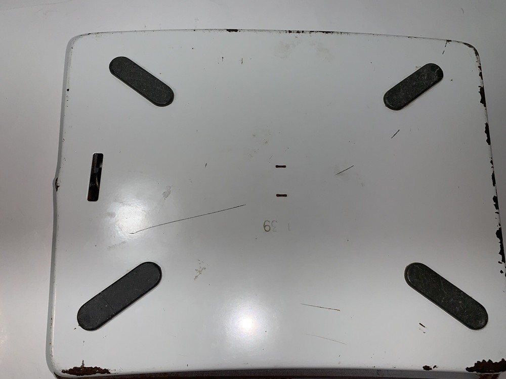 Borg Bathroom Scale Old Rustic Europe Uk White Pattern VINTAGE