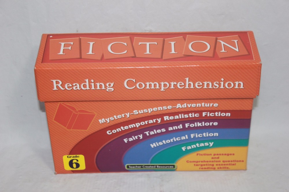Fiction Reading Comprehension Cards Grade 6 - Learning & Education (89PC #6) AA3