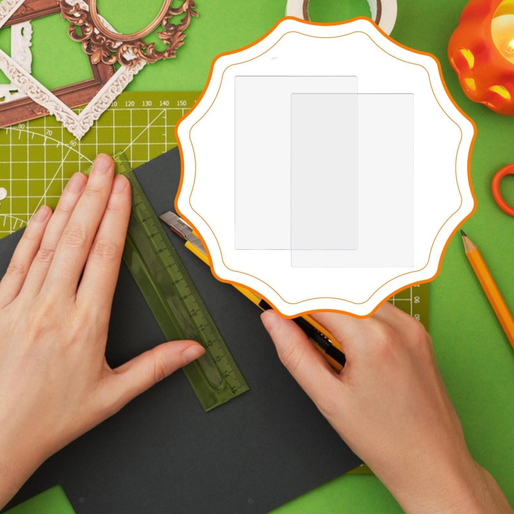 2 Pieces Clear Pads Cut Mat for DIY Scrapbooking Projects Die Cut