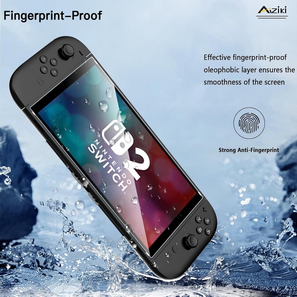 2 Pack Screen Protector for Nintendo Switch 2 (2025) Tempered Glass,Shatterproof