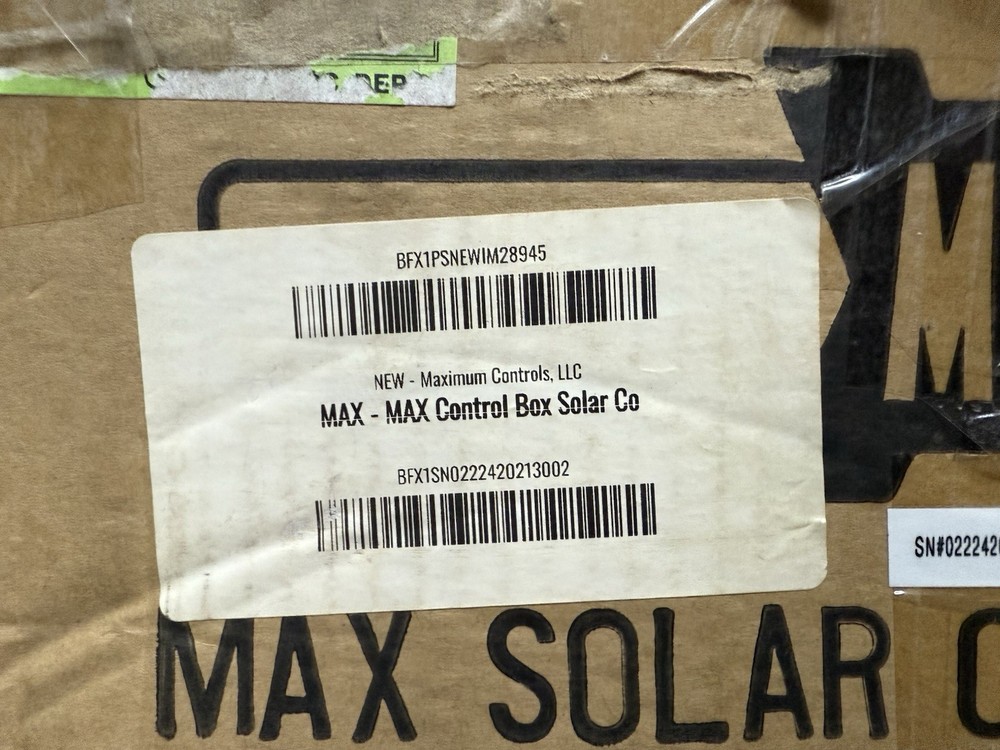 Max Solar Control Box Swing Gate Operator. New Open Box