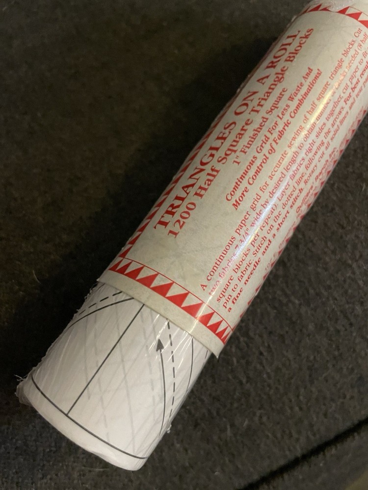 NEW Triangles On A Roll - 1” Finished Square - 1200 Half Square Triangle Blocks