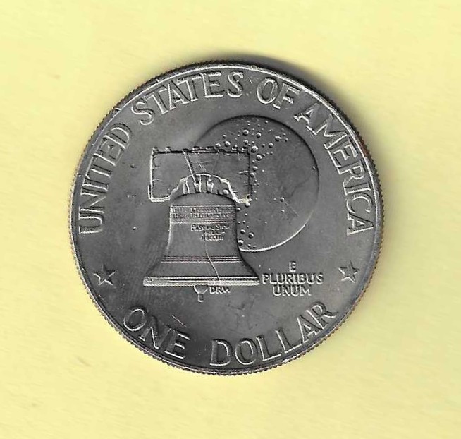 1776 - 1976 - D Bicentennial Eisenhower Dollar Type 2 AU/BU