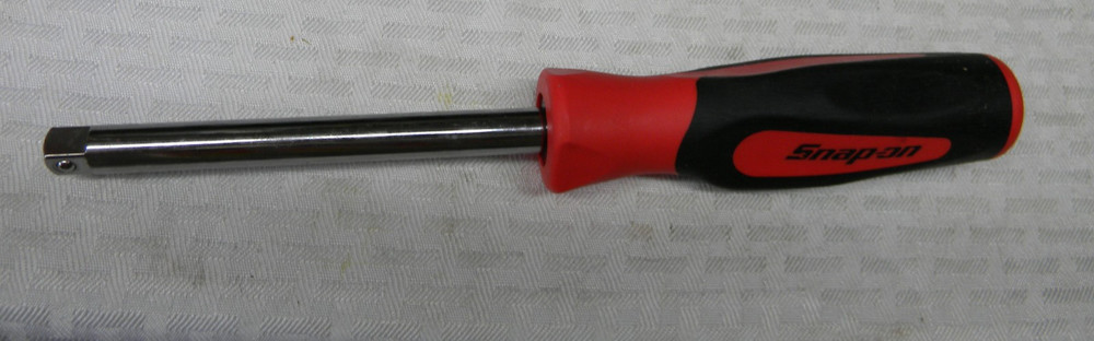 SNAP-ON 3/8" DRIVE RED INSTINT SOFT GRIP HANDLE DRIVER #SGF50B