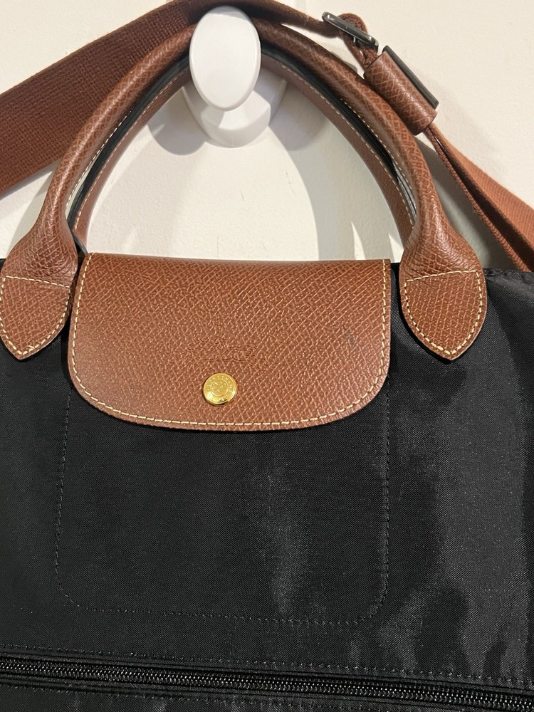 Longchamp Le Pliage Expandable Black Tote Bag