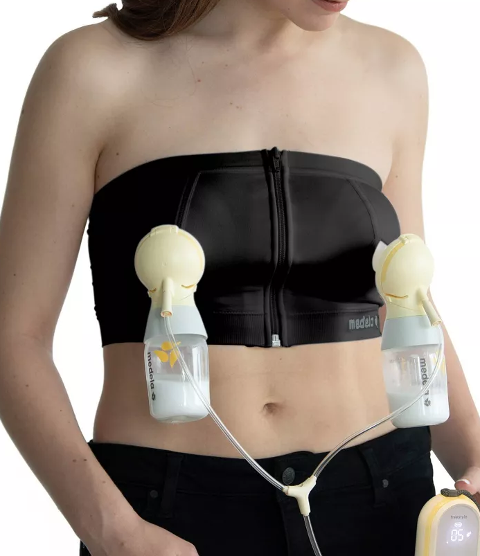 Medela Easy Expression Bustier Black -Large NEW (4B)