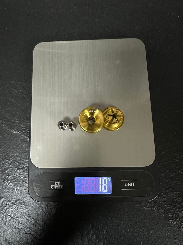 Titanium-DX Titanium handlebar cap screws