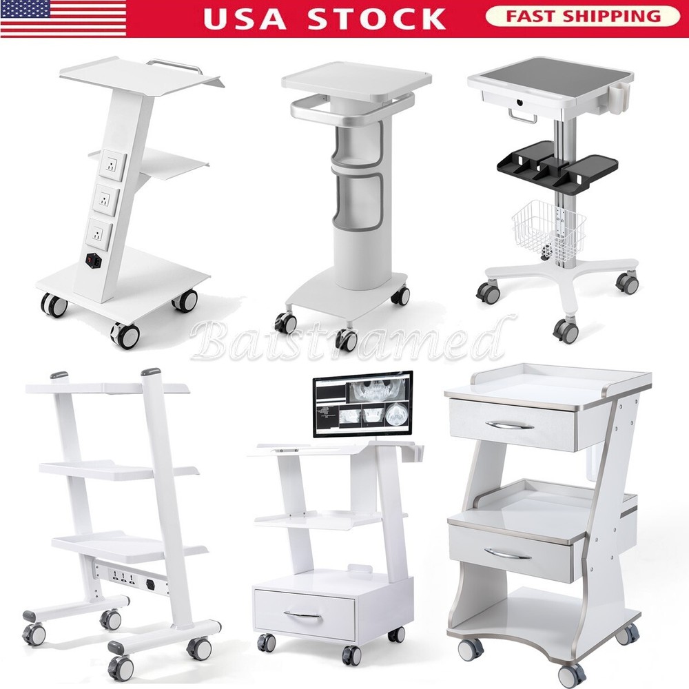 Dental Trolley Cart Mobile Rolling Serving Cart 3 Layers /Multi-Function Cart