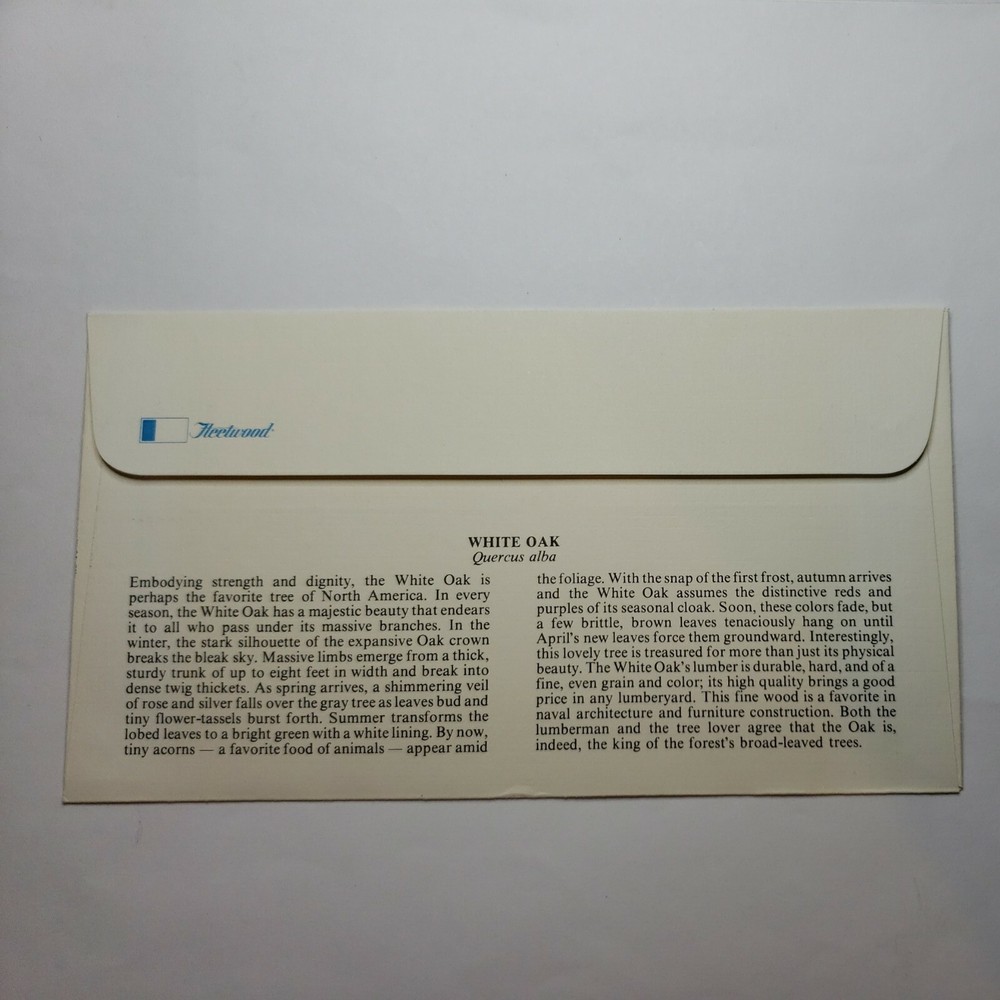 First Day Covers 1978 White Oak USPS