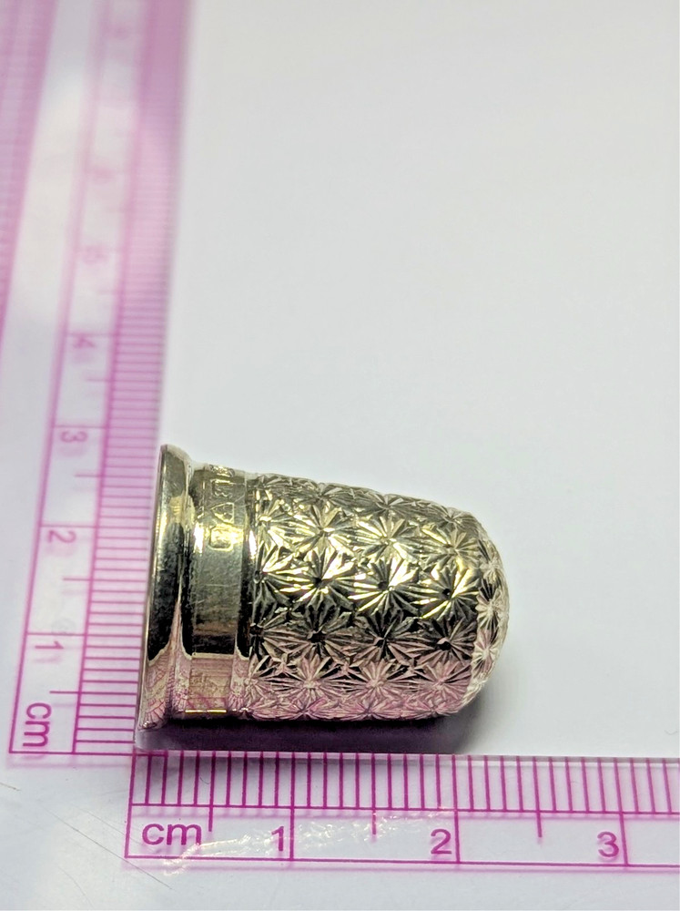 Antique Sterling Silver Thimble, Size 6