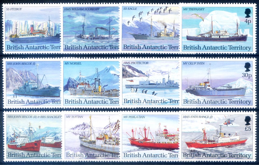 British Antarctic Territory. Definitive. Navi 1993.