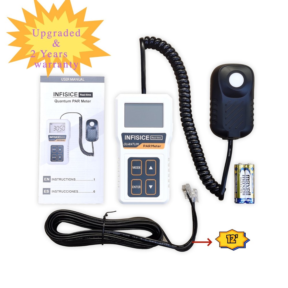 NEW Quantum PAR Meter - High precision, Grow light meter, Indoor plants meter