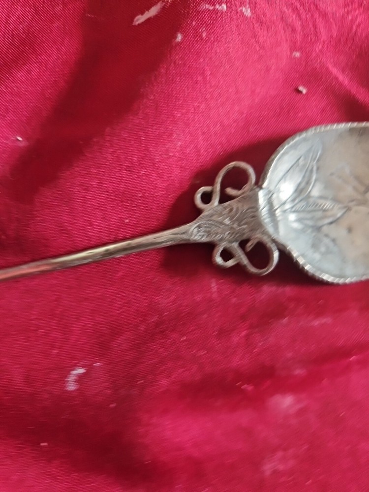Antique Silver Tupu Shawl Pin Peruvian