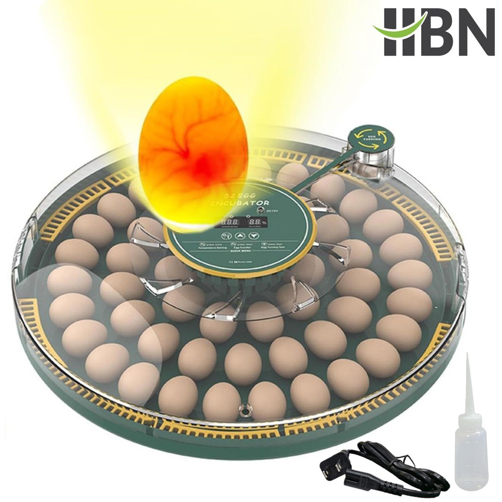 HBN 52 Egg Incubator with Automatic Egg Turning & Temperature Humidity Control