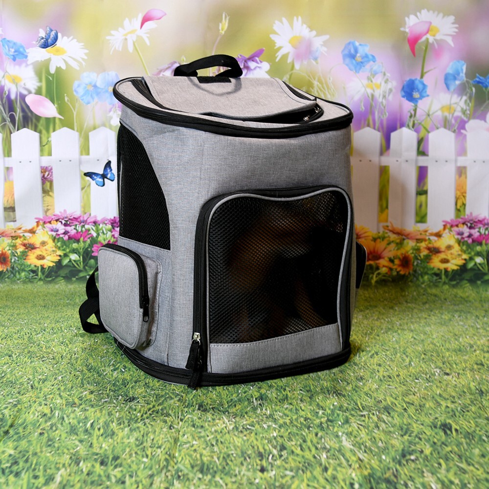 Pet Carrier backpack, Foldable Outgoing portable pet backpack with locker