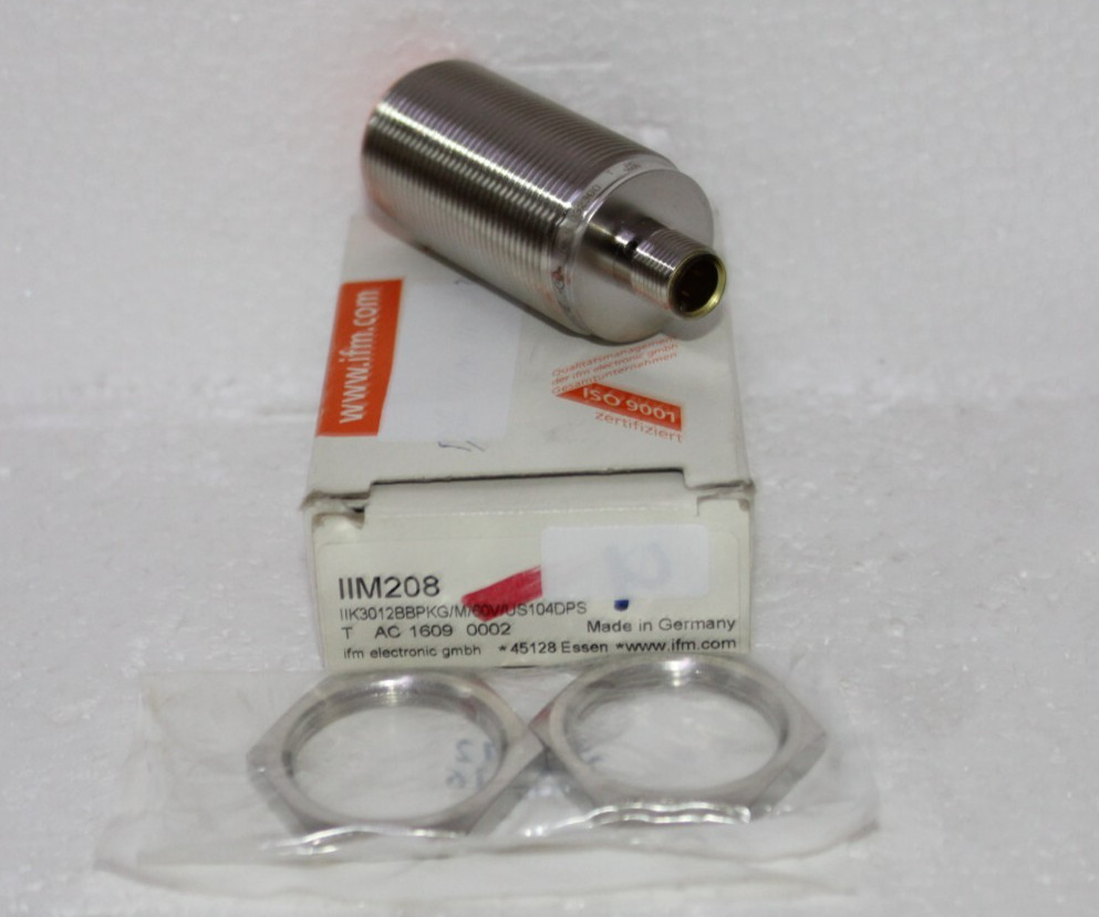 IFM IIM208 IIK3012BBPKG/M/60V/US104DPS Inductive Sensor