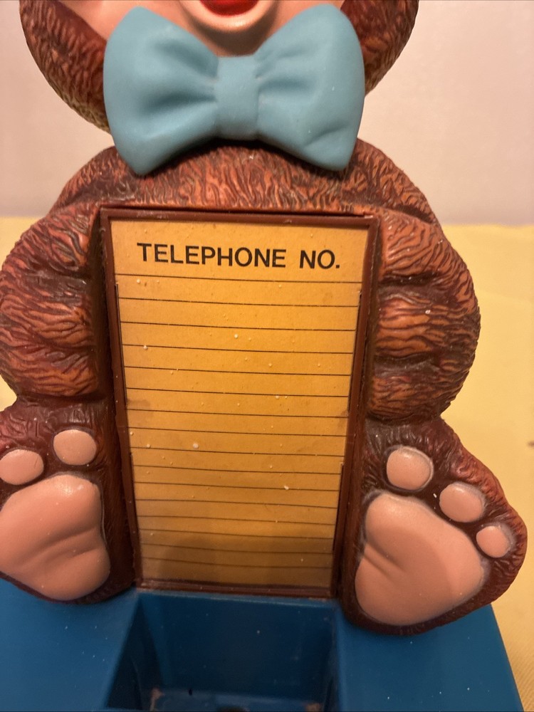 Vintage Cuddles Carlton Bear Push Button Phone Model #7780
