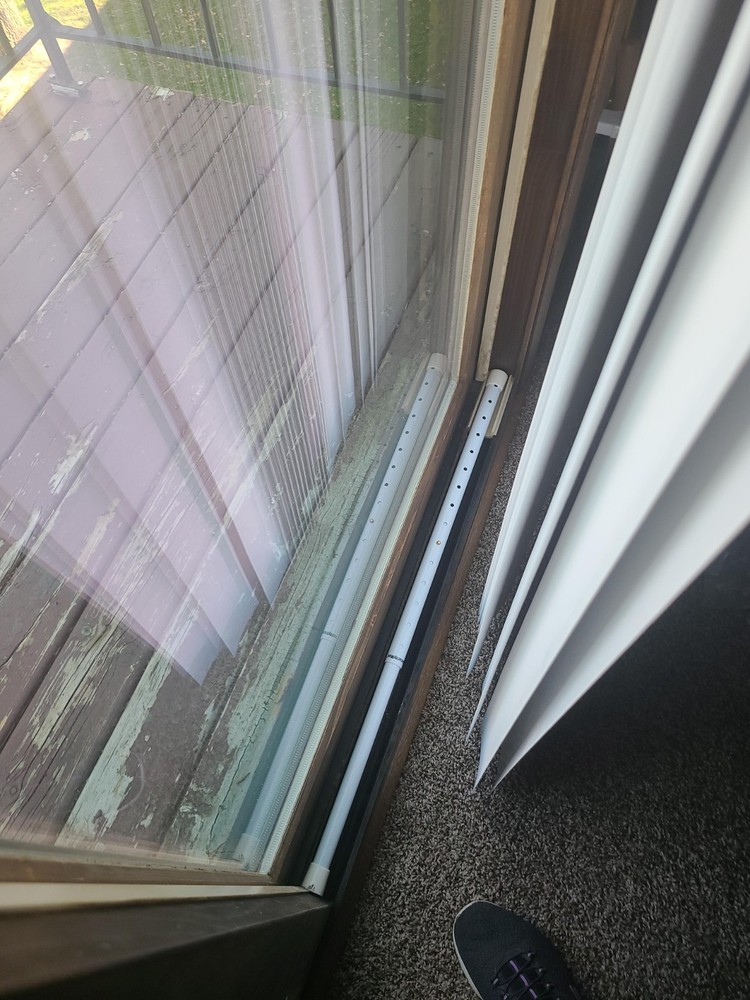 2-Pack Door Security Bar & Sliding Door Lock - Adjustable, Safe & Secure