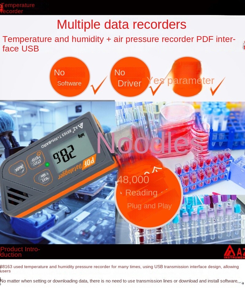 Waterproof USB Data Logger Temperature Humidity and Atmospheric Pressure