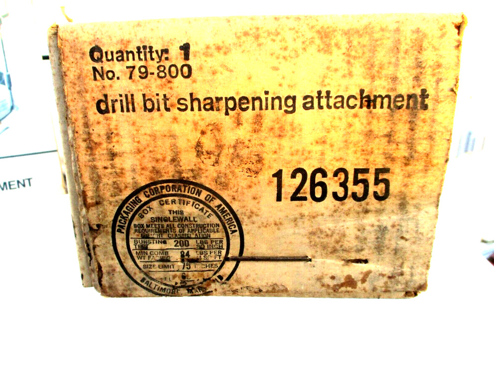 Black &Decker DRILL BIT sharpening tool #79-800 complete handy tool DIY GC