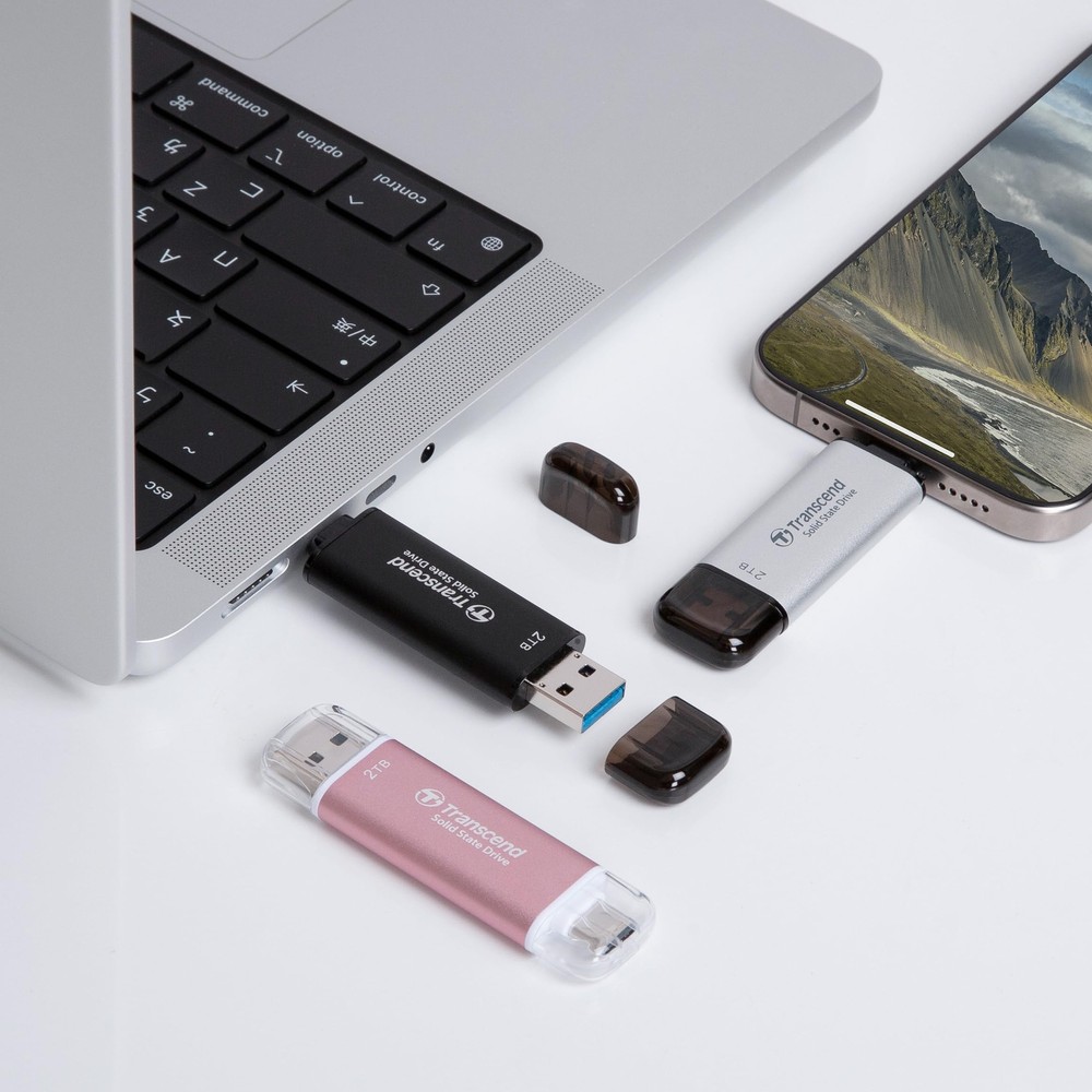 Transcend 256GB Portable SSD ESD310C USB Type A Type C 10Gbps Transfer Speed
