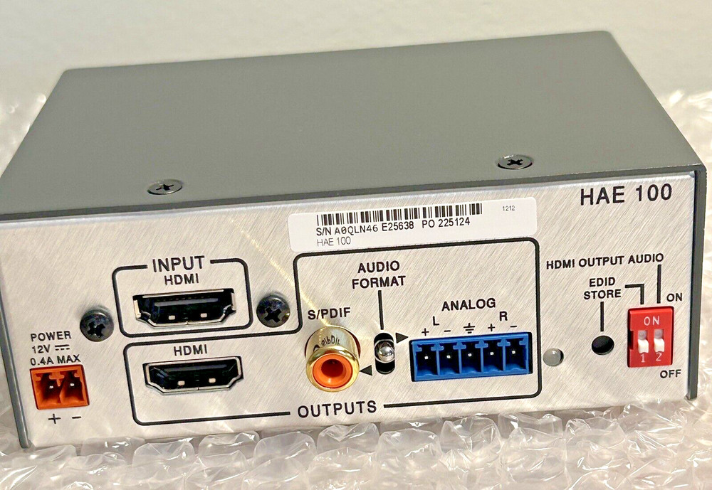 Extron HAE 100 / 60-1075-01 HDMI Audio De-Embedder EDID Minder