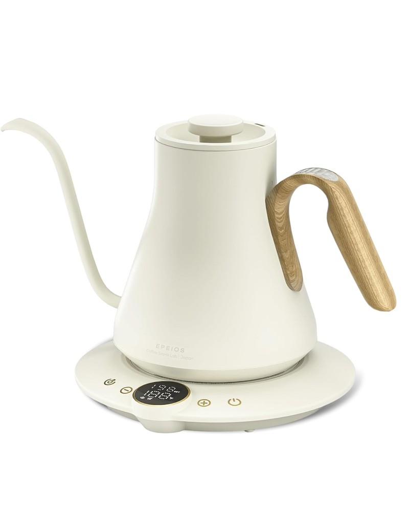 Gooseneck Electric Kettle, ±1℉ Temperature Control, Stainless Steel Inner, Qu...