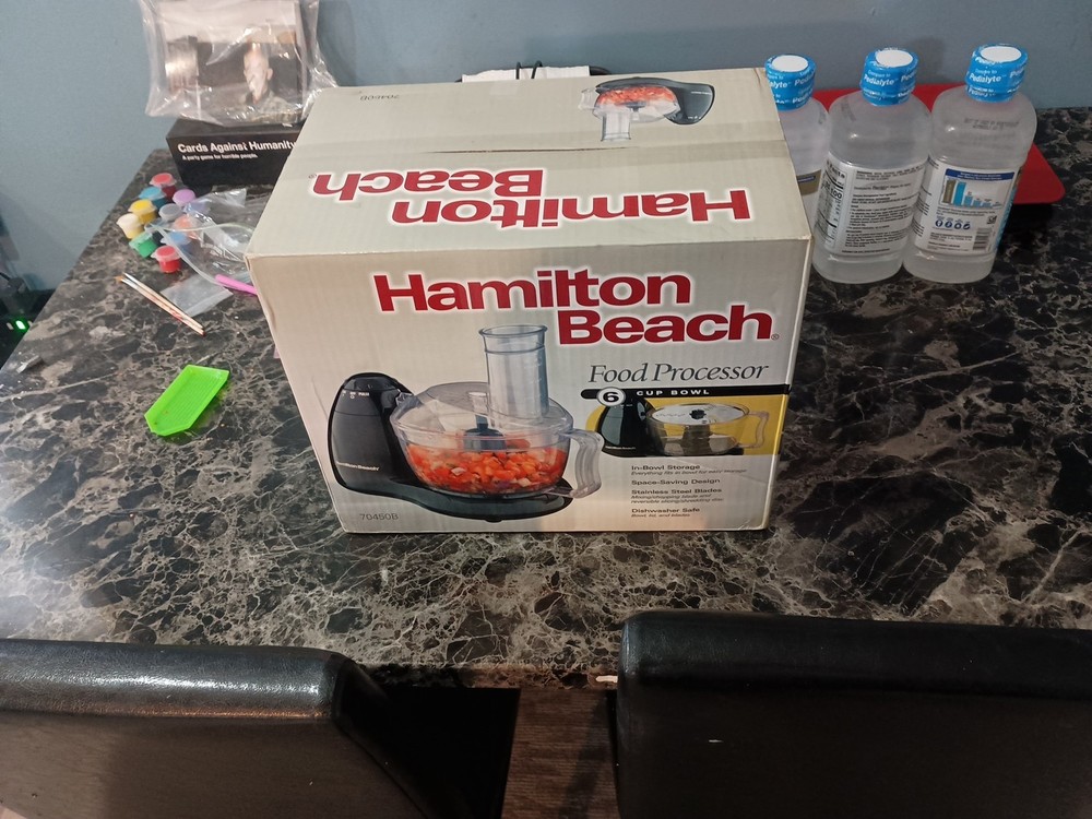 Hamilton Beach 6 Cup Food Processor - Model 70450B (Black)