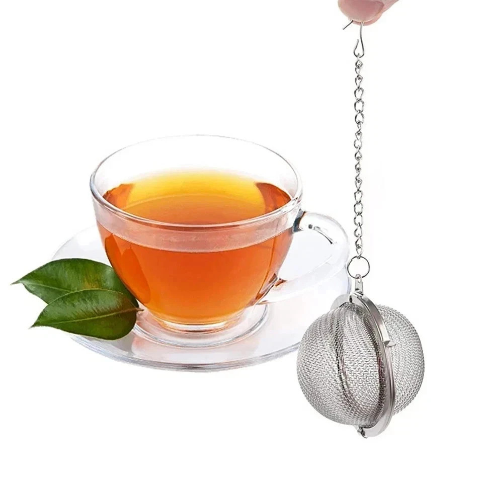 2PCS Stainless Steel Mesh Tea Infuser, 2.1 Inch Tea Ball, Strainer Tea Diffuser
