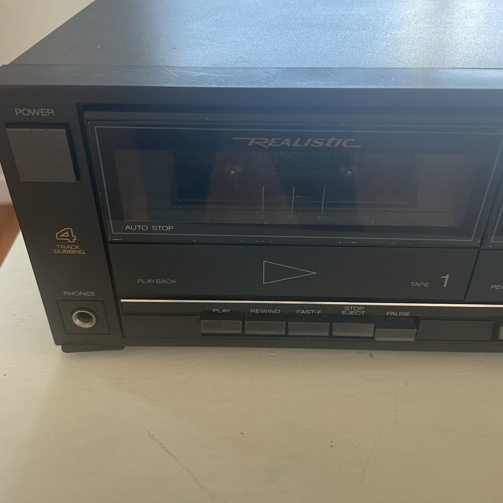 Realistic Dual Tape Deck Cassette Deck Stereo No. 14-650