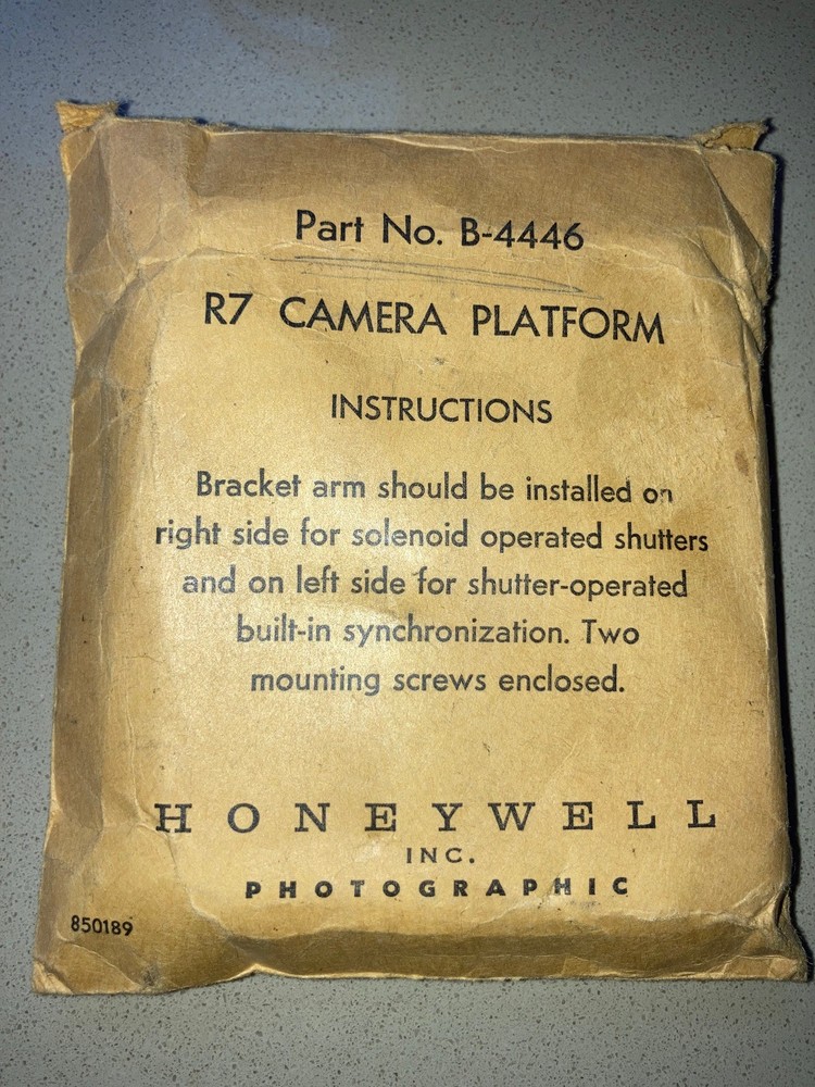 CAMERA Platform R7 Part Number B-4446 Bracket