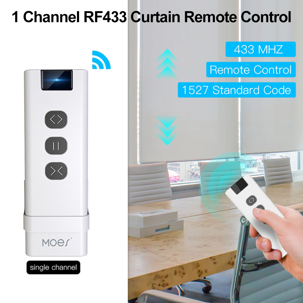1/9 Channel RF433 Transmitter Remote Control For Roller Blind Curtain Switch
