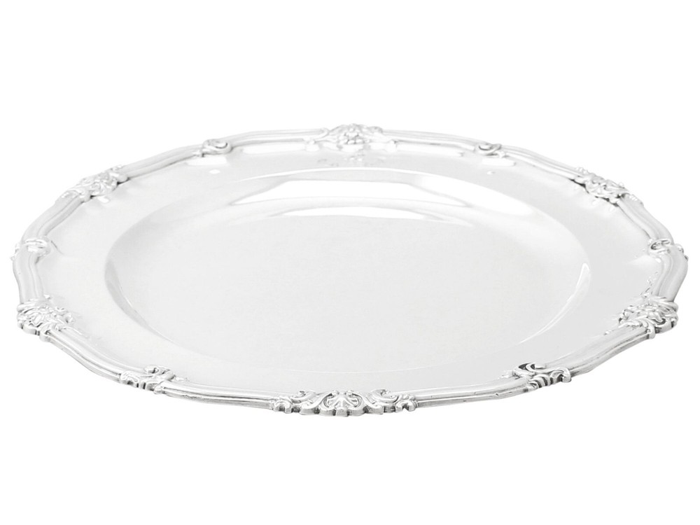 Antique Victorian Sterling Silver Plate by Robert Garrard II