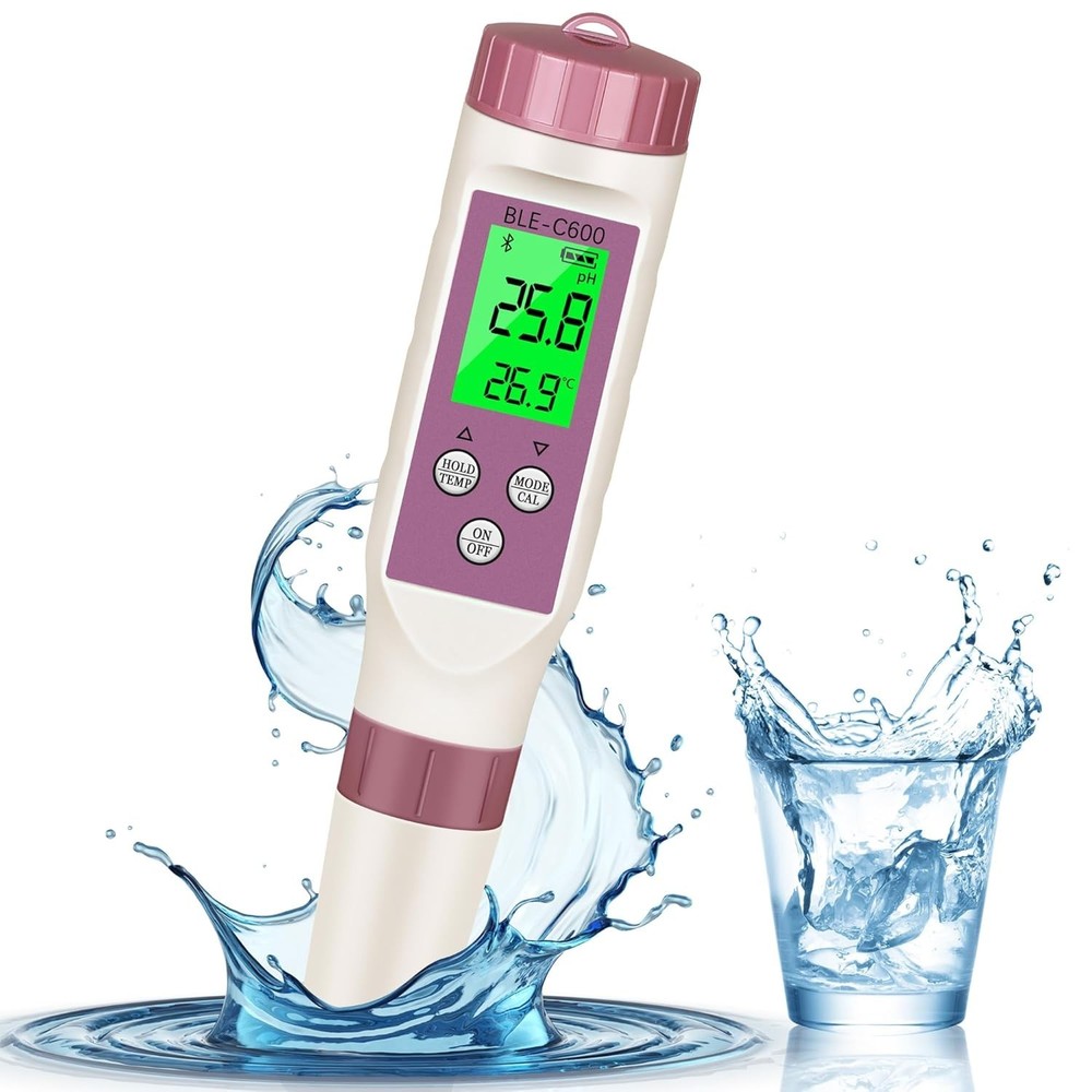 Multi-Function Water Tester with Bluetooth for pH, TDS, and Temperature Analysis