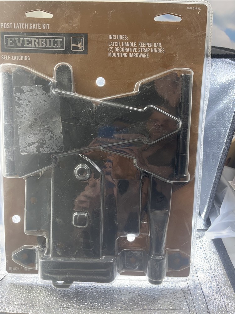 Everbilt Black Finish Post Latch Kit NEW!