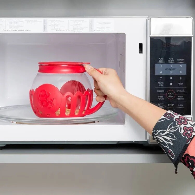New open box Ecolution Premium Microwave Popcorn Popper 3 Quart Capacity