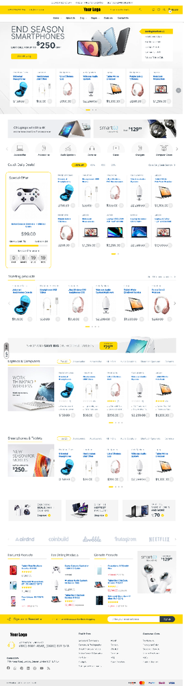 Electronic Mart Website Design with Free 5GB VPS Web Hosting