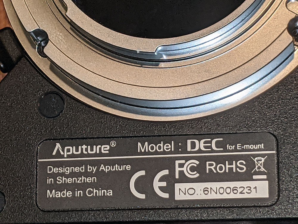 Aputure DEC Wireless Remote E-Mount Adapter With Case