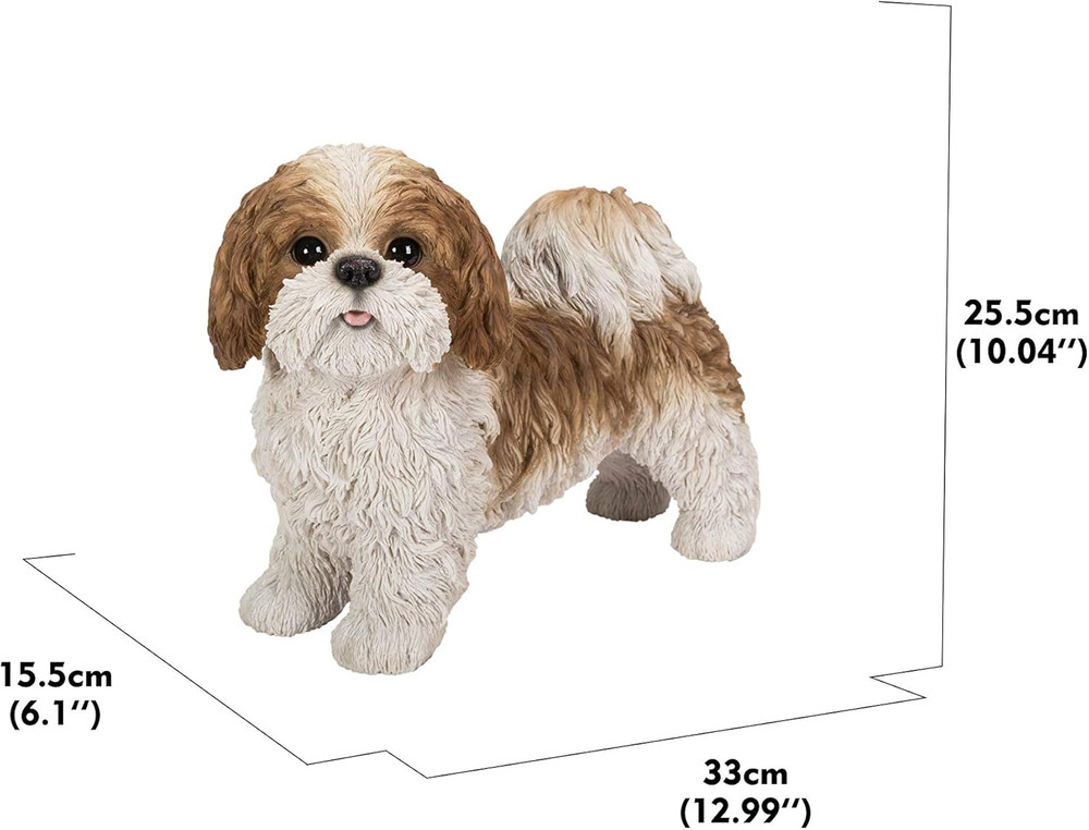 Gift Brown & White Standing Shih TZU