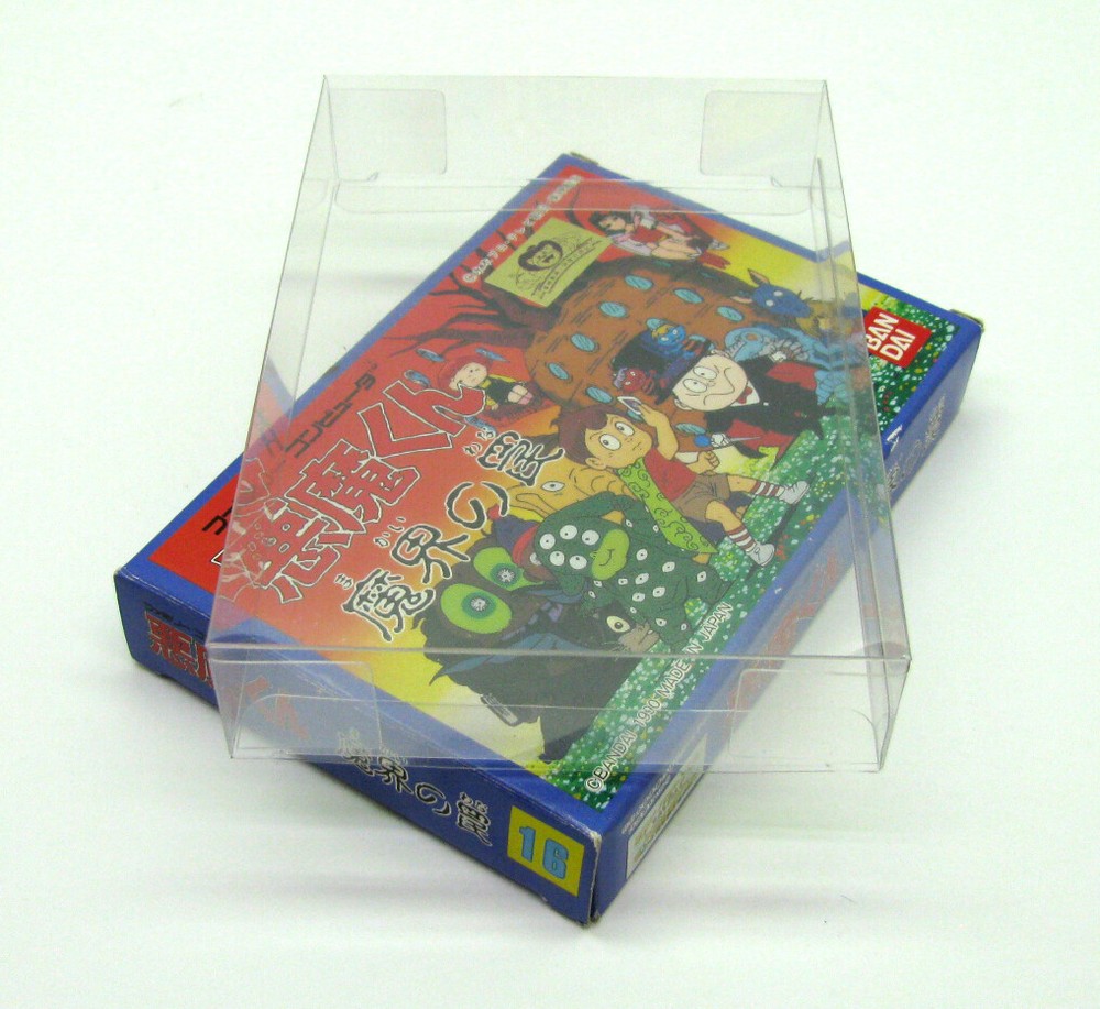 10X NINTENDO FAMICOM MEDIUM CIB GAME - CLEAR PLASTIC PROTECTIVE BOX - READ!