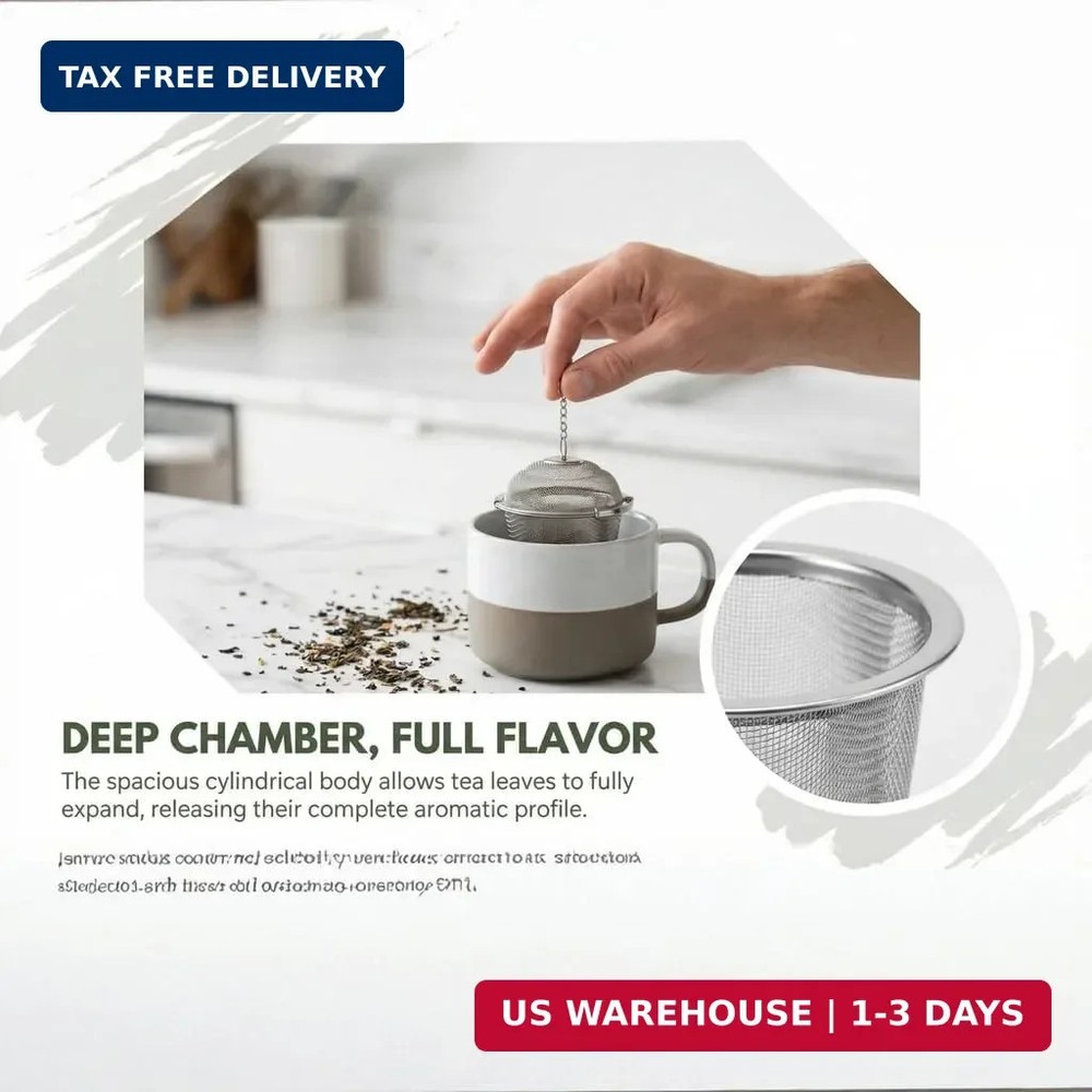 Practical Mesh Filter Reusable Spice Strainer Stainless Steel(M)