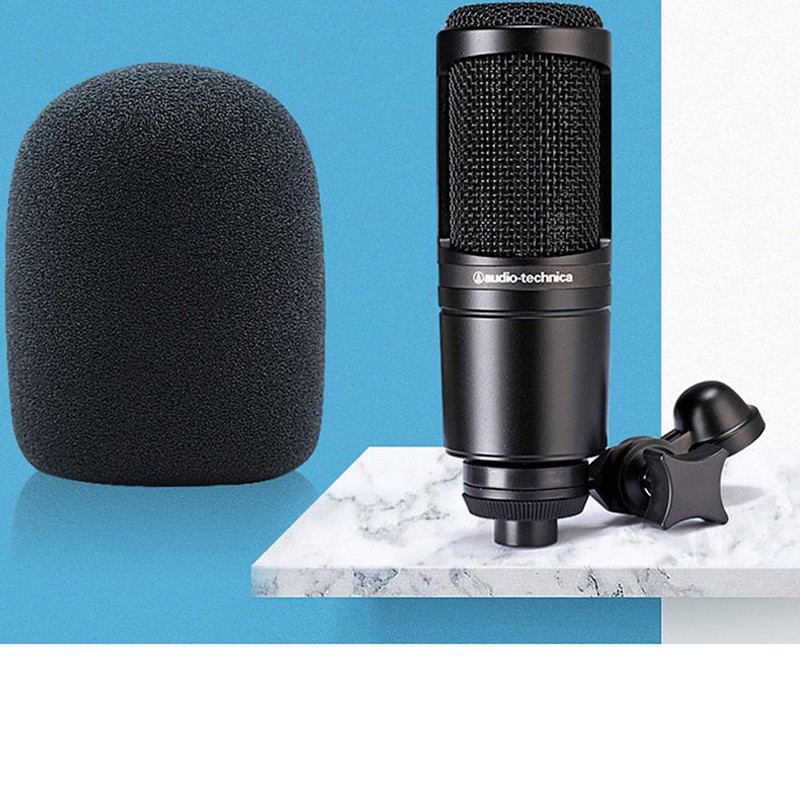 1PC AT2020 Mic Windscreen Cover,Windproof Foam Pop Filter for Audio Technica