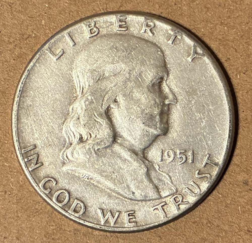 1951 Franklin Half Dollar - FREE SHIPPING