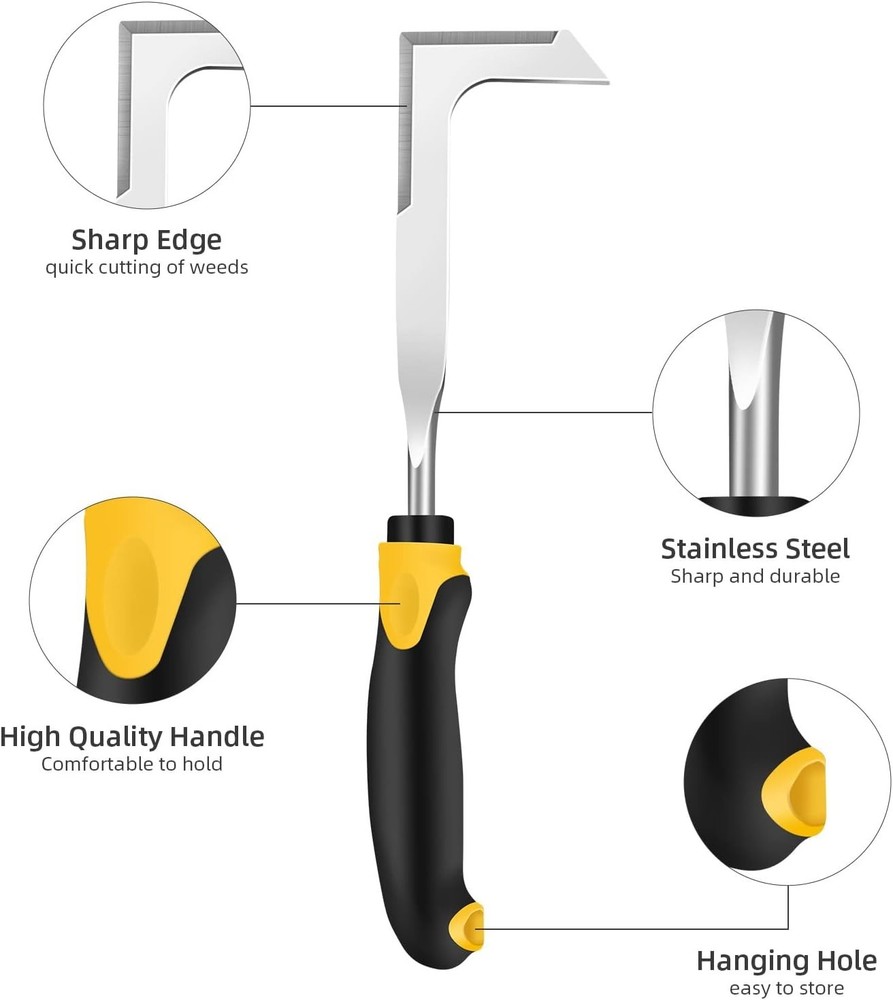 Lightweight and Efficient Crack Weeder - Essential Tool for Garden Maintenance