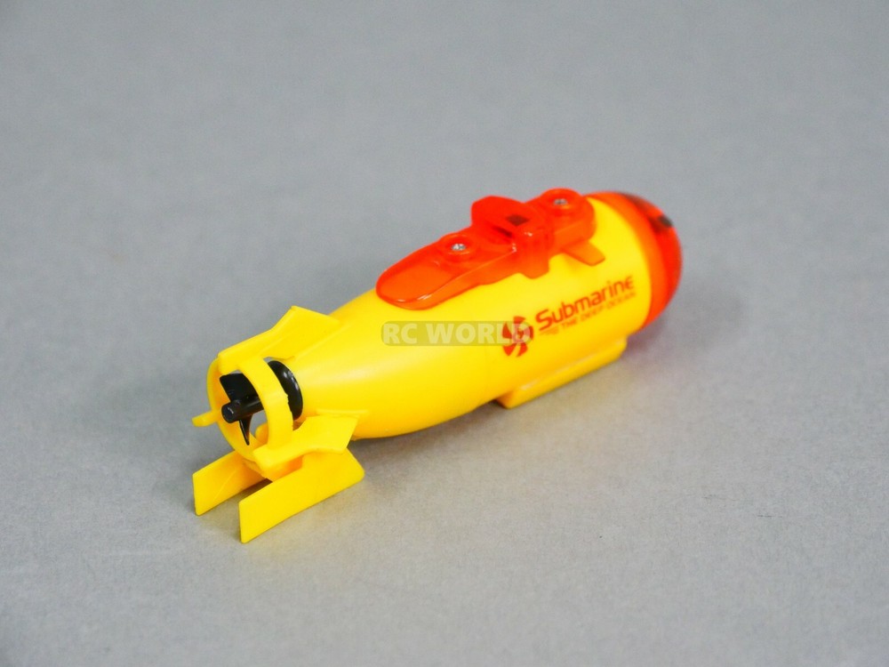 Remote Control RC Micro SUBMARINE MINI RC SUB RC Toy + Extra Batteries Yellow