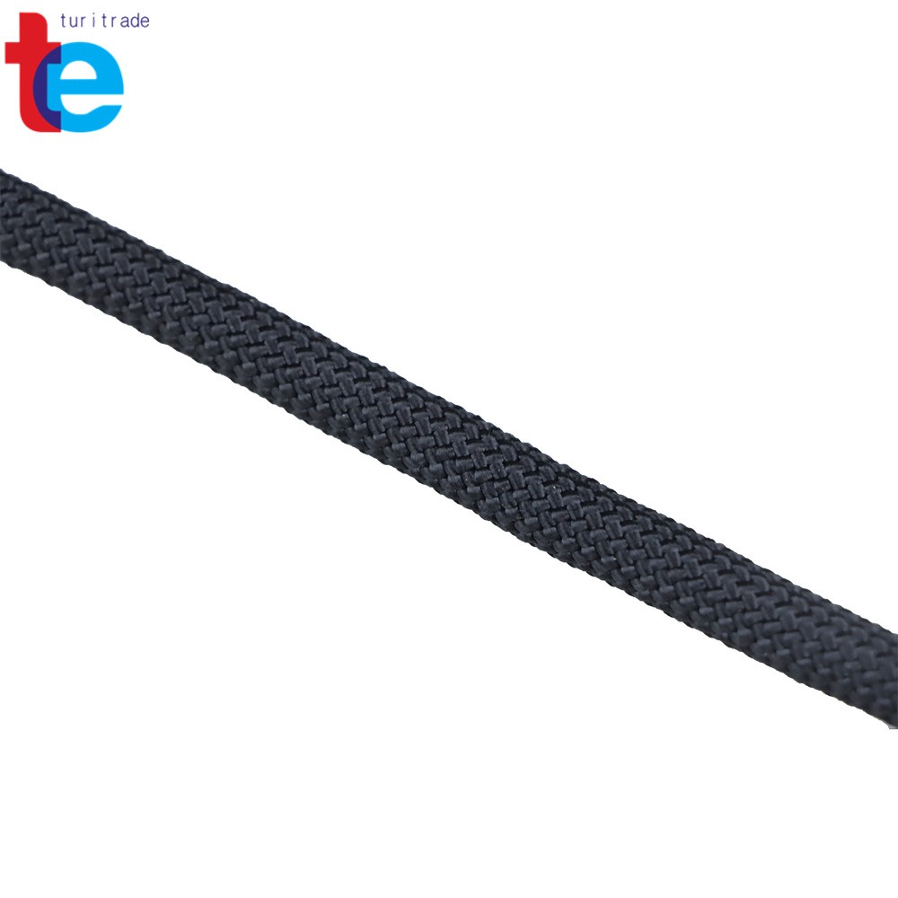 3/8" × 100' Black High Strong Pulling Braided Polyest Rope 3520Lbs Rope