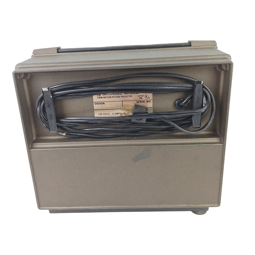 Bell & Howell Autoload 8mm Projector Design 497A Multi Motion Super 8 Woodgrain