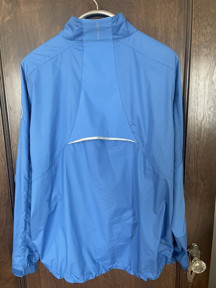 Zero Restriction Classic Golf Windshirt Jacket Men Large Light Blue Lightweight