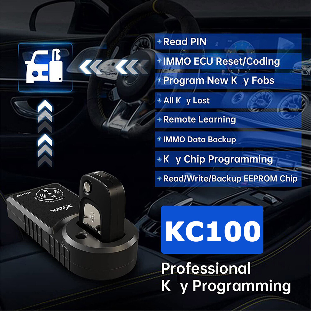 XTOOL X100PADS KC100 Key Fob Programmer Full System Diagnostic Scanner 32+ Reset