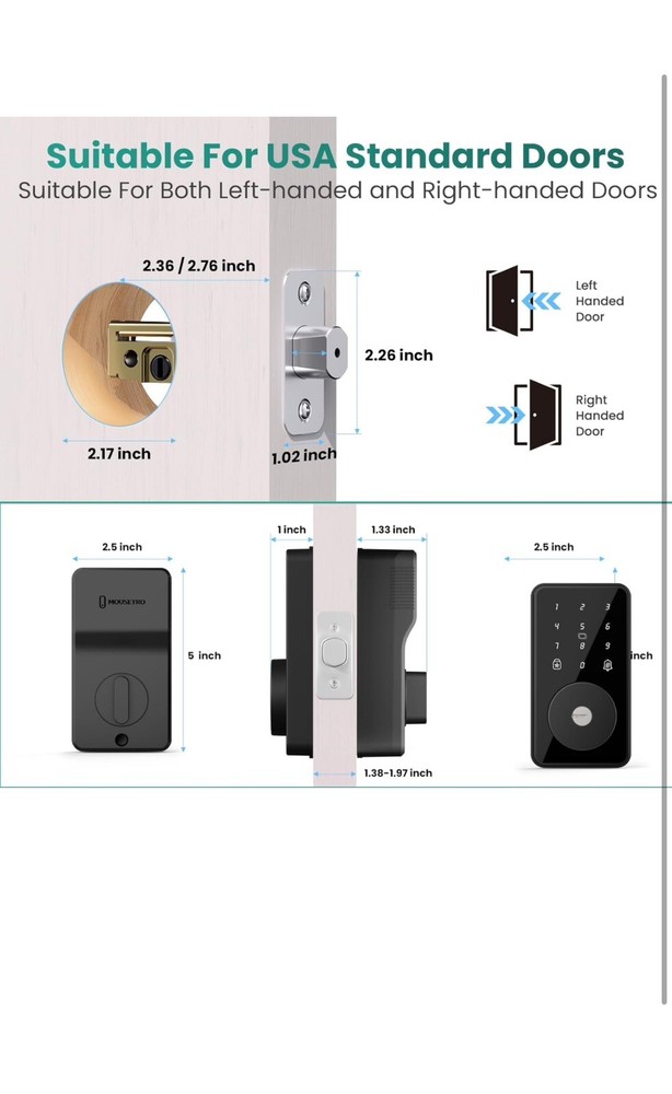 Smart Door Lock Mousetro ZN-S01